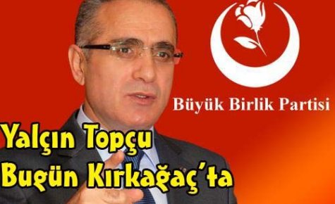 BBP Genel Başkanı Topçu Bugün Kırkağaç'ta