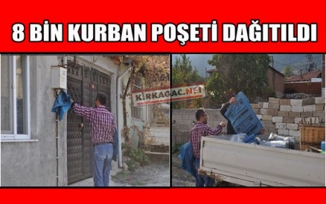 BELEDİYE 8 BİN KURBAN POŞETİ DAĞITTI