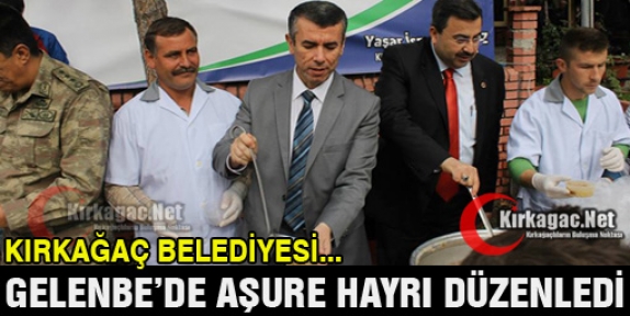 BELEDİYE GELENBE'DE AŞURE HAYRI DÜZENLEDİ