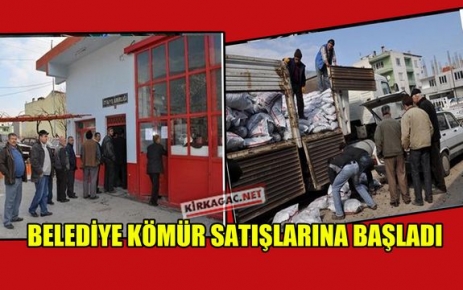 BELEDİYE KÖMÜR SATIŞINA BAŞLADI