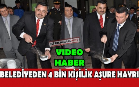 BELEDİYE'DEN 4 BİN KİŞİLİK AŞURE HAYRI(VİDEO)