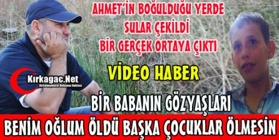 BENİM OĞLUM ÖLDÜ BAŞKA ÇOCUKLAR ÖLMESİN(VİDEO)