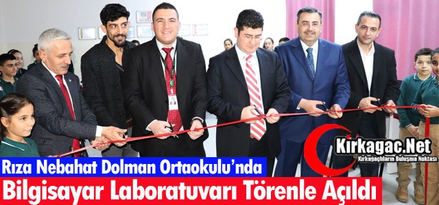 BİLGİSAYAR LABORATUVARI TÖRENLE AÇILDI