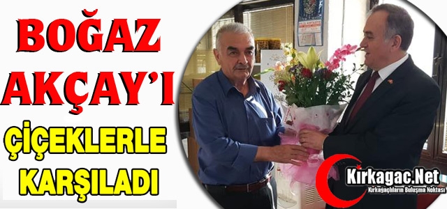 BOĞAZ, AKÇAY’I ÇİÇEKLERLE KARŞILADI