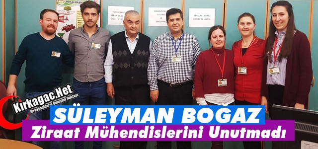 BOĞAZ “ZİRAAT MÜHENDİSLERİNİ” UNUTMADI