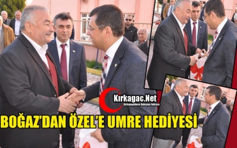 BOĞAZ’DAN ÖZEL’E UMRE HEDİYESİ