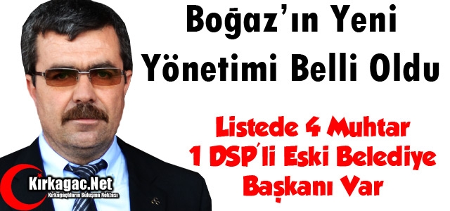 BOĞAZ’IN YENİ YÖNETİMİ BELLİ OLDU