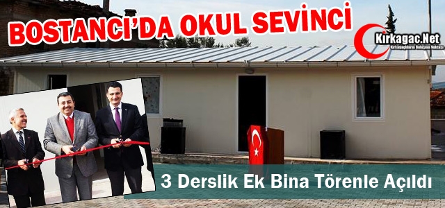 BOSTANCI İLKOKULU EK BİNASI TÖRENLE AÇILDI