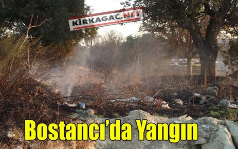 Bostancı Köyünde Yangın