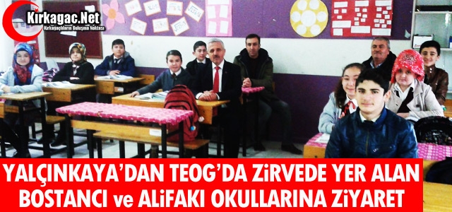 BOSTANCI ve ALİFAKI ORTAOKULLARINA ZİYARET