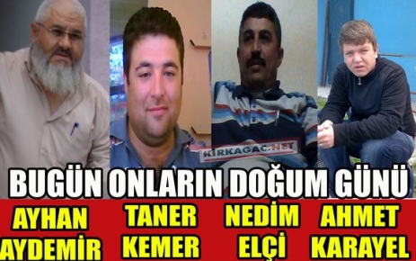 BUGÜN ONLARIN DOĞUM GÜNÜ(09 ŞUBAT)