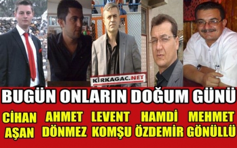 BUGÜN ONLARIN DOĞUM GÜNÜ(12 OCAK)