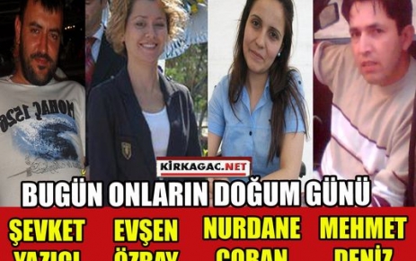 BUGÜN ONLARIN DOĞUM GÜNÜ(18 OCAK)