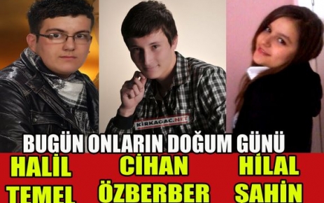 BUGÜN ONLARIN DOĞUM GÜNÜ(31 OCAK)