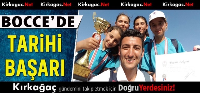 BÜYÜK BAŞARI...BOCCE'DE TÜRKİYE ÜÇÜNCÜSÜYÜZ