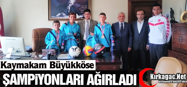 BÜYÜKKÖSE ŞAMPİYONLARI AĞIRLADI