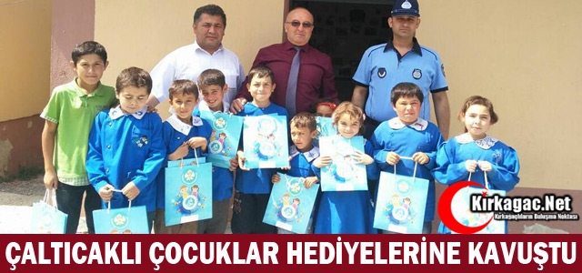 ÇALTICAK’TA ÇOCUKLAR HEDİYELERİNE KAVUŞTU