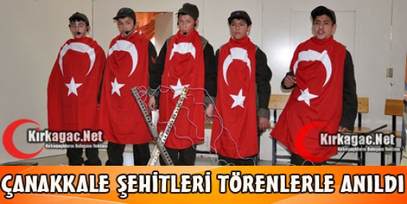 ÇANAKKALE ŞEHİTLERİ TÖRENLERLE ANILDI