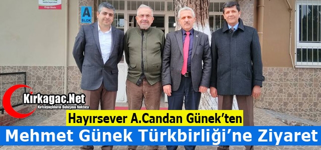 CANDAN GÜNEK’TEN M.GÜNEK TÜRKBİRLİĞİ’NE DUYGULANDIRAN ZİYARET