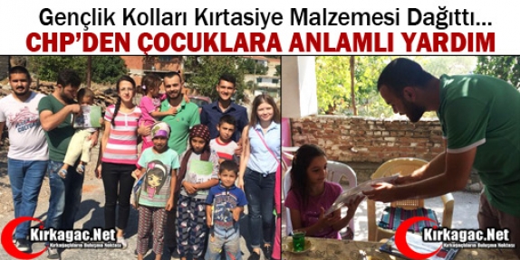 CHP GENÇLİK KOLLARINDAN ANLAMLI YARDIM