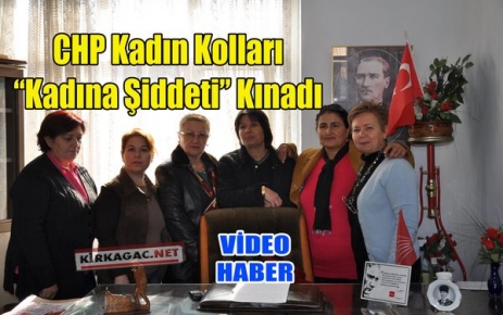 CHP KADIN KOLLARI “KADINA ŞİDDETİ“ KINADI(VİDEO)