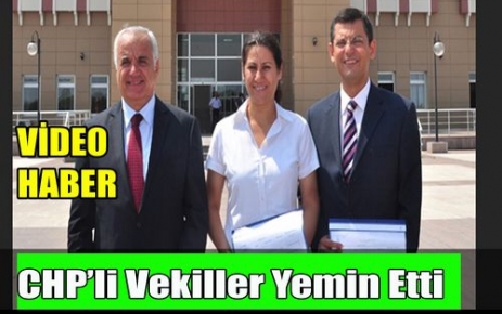 CHP'li Vekiller Yemin Etti(VİDEO)