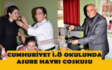 CUMHURİYET İ.Ö.OKULUNDA AŞURE HAYIRI