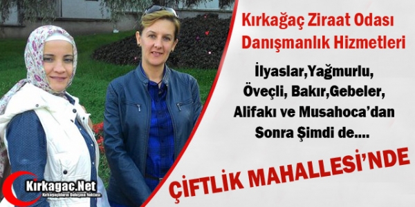 DANIŞMANLIK HİZMETİ ÇİFTLİK MAHALLESİ'NDE