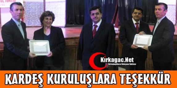 DAŞÖZ'DEN KARDEŞ KURULUŞLARA TEŞEKKÜR BELGESİ