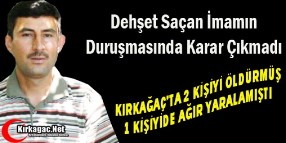 DEHŞET SAÇAN İMAMIN DURUŞMASINDA KARAR ÇIKMADI