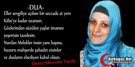 DENİZ MEVSİM “DUA“