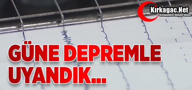 DEPREM…3.9 İLE SARSILDIK