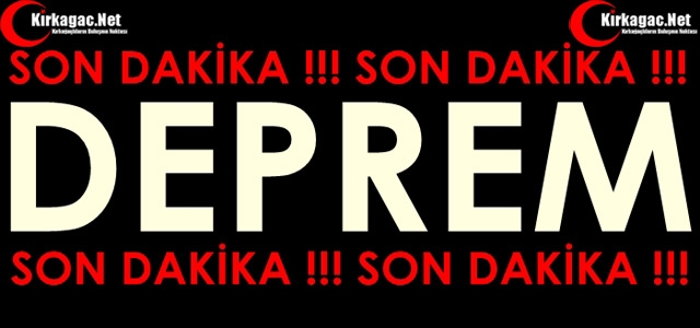 DEPREM…3.8’LE SARSILDIK