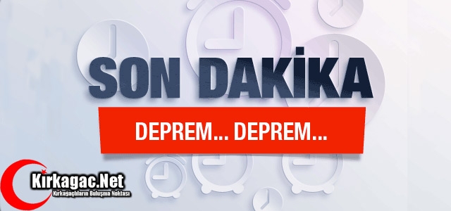 DEPREM İLE UYANDIK...