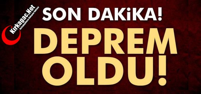 DEPREM…BU KEZ 3.9’LA SARSILDIK