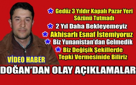 DOĞAN'DAN OLAY AÇIKLAMALAR(VİDEO)