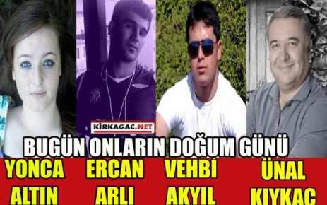 DOĞUM GÜNLERİ(22 OCAK)