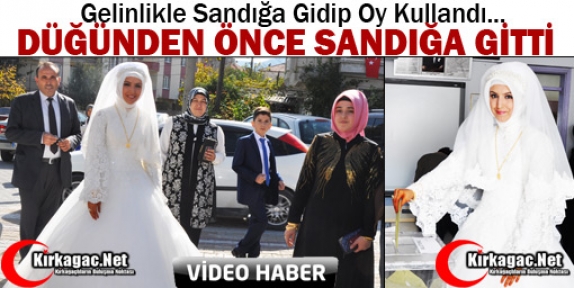 DÜĞÜNDEN ÖNCE SANDIĞA GİTTİ(ÖZEL HABER)