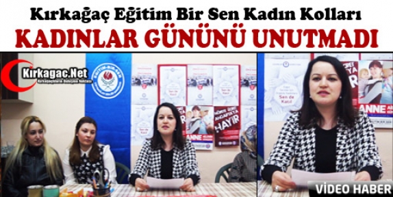 EĞİTİM BİR SEN KADINLAR GÜNÜNÜ UNUTMADI(VİDEO)