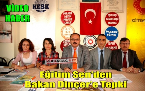 Eğitim Sen'den Bakan Dinçer'e Tepki(VİDEO)