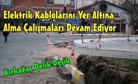 Elektrik Kabloları Yer Altına Alınıyor