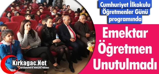 EMEKTAR ÖĞRETMEN UNUTULMADI