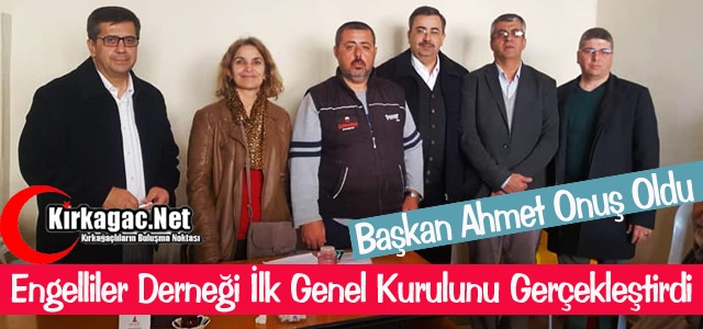 ENGELLİLER DERNEĞİ İLK GENEL KURULUNU GERÇEKLEŞTİRDİ