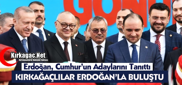 ERDOĞAN, CUMHUR'UN ADAYLARINI TANITTI