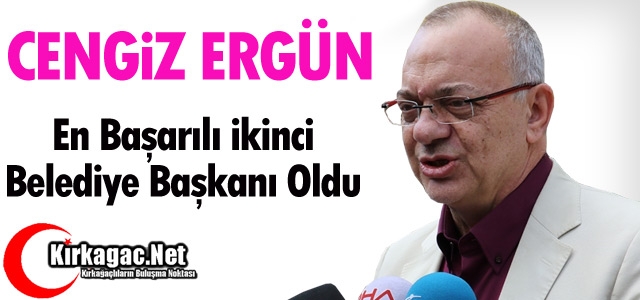 ERGÜN “EN BAŞARILI 2. BELEDİYE BAŞKANI“ OLDU