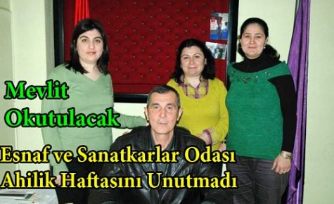 Esnaf Odası “Ahilik Haftasını“ Unutmadı