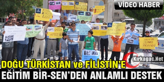 FİLİSTİN ve DOĞU TÜRKİSTAN’A ANLAMLI DESTEK(VİDEO)