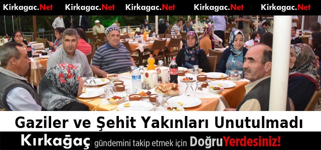 GAZİLER ve ŞEHİT AİLELERİ UNUTULMADI