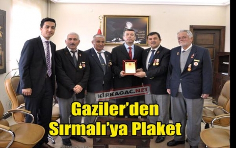 GAZİLERDEN SIRMALI'YA PLAKET