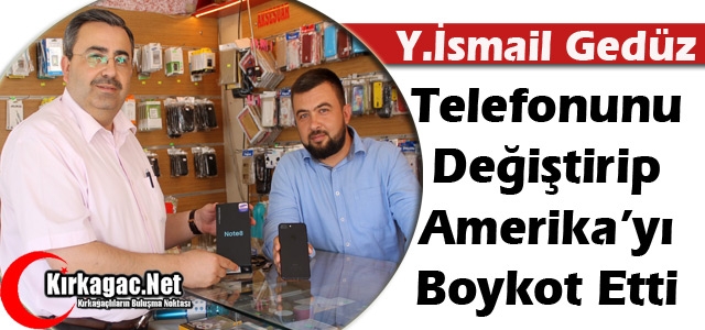 GEDÜZ TELEFONUNU DEĞİŞTİRİP ABD’Yİ PROTESTO ETTİ